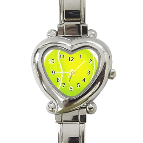 tennis Heart Italian Charm Watch from UrbanLoad.com Front
