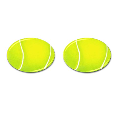 tennis Cufflinks (Oval) from UrbanLoad.com Front(Pair)