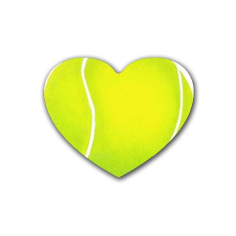 tennis Heart Coaster (4 pack) from UrbanLoad.com Front
