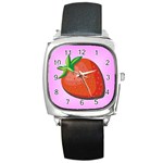 strawberry Square Metal Watch