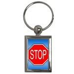 stopsign Key Chain (Rectangle)