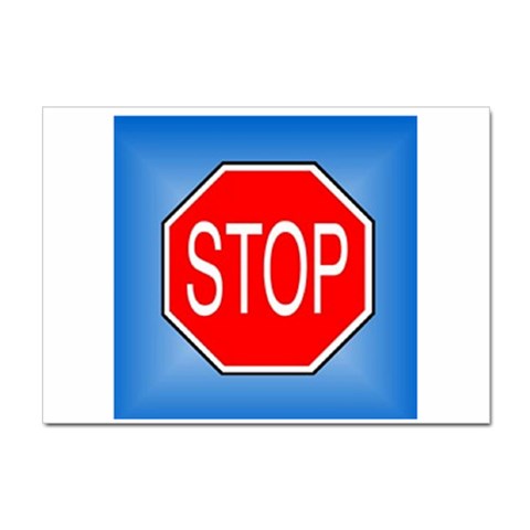 stopsign Sticker A4 (100 pack) from UrbanLoad.com Front