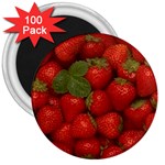 strawberries 3  Magnet (100 pack)