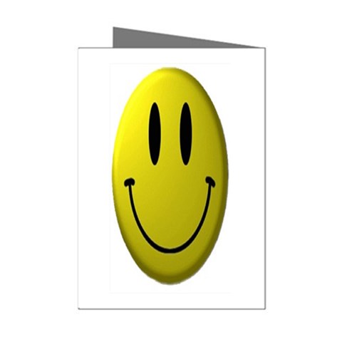 smiley face Mini Greeting Cards (Pkg of 8) from UrbanLoad.com Left