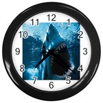 shark Wall Clock (Black)