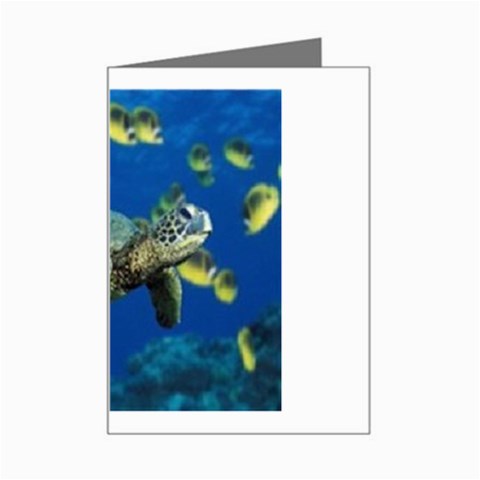 sea turtle Mini Greeting Card from UrbanLoad.com Left