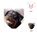 rottweiler Playing Cards (Heart)
