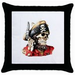 pirate Throw Pillow Case (Black)