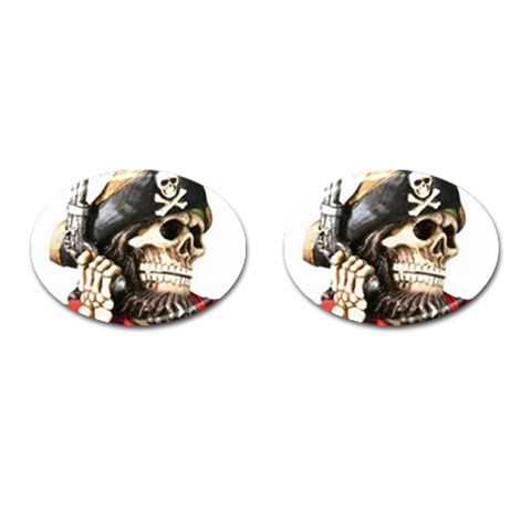 pirate Cufflinks (Oval) from UrbanLoad.com Front(Pair)
