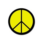 peace Rubber Round Coaster (4 pack)