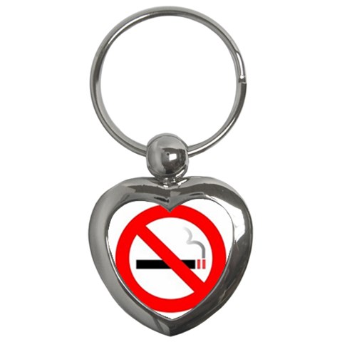 no smoking Key Chain (Heart) from UrbanLoad.com Front