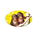 monkeys Sticker Oval (10 pack)