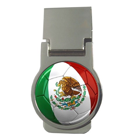 mexican soccer Money Clip (Round) from UrbanLoad.com Front