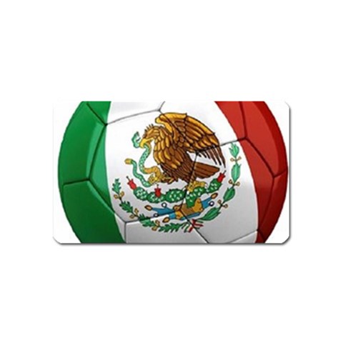 mexican soccer Magnet (Name Card) from UrbanLoad.com Front