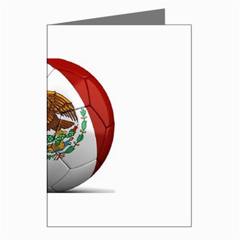 mexican soccer Greeting Cards (Pkg of 8) from UrbanLoad.com Left