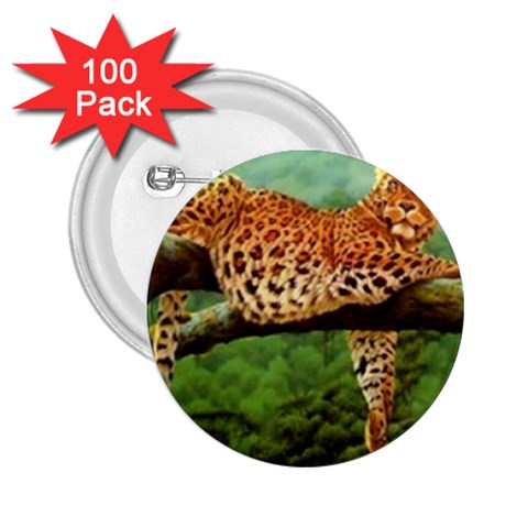 leopard 2.25  Button (100 pack) from UrbanLoad.com Front