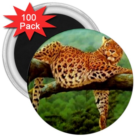 leopard 3  Magnet (100 pack) from UrbanLoad.com Front