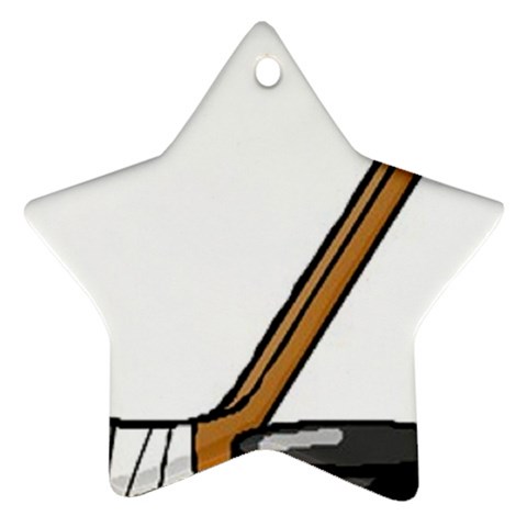 hockey Ornament (Star) from UrbanLoad.com Front