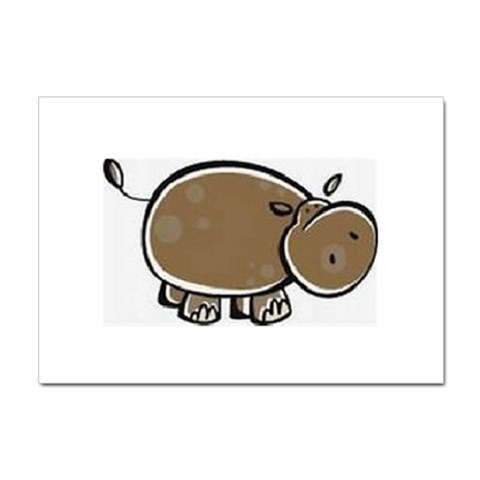 hippo Sticker A4 (100 pack) from UrbanLoad.com Front
