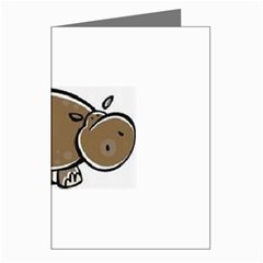 hippo Greeting Cards (Pkg of 8) from UrbanLoad.com Left