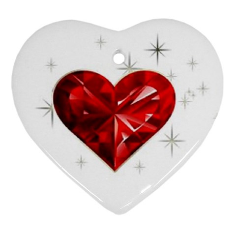 heart 2 Ornament (Heart) from UrbanLoad.com Front