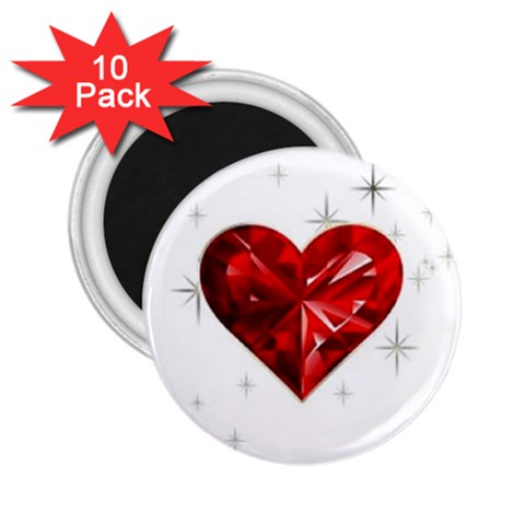 heart 2 2.25  Magnet (10 pack) from UrbanLoad.com Front