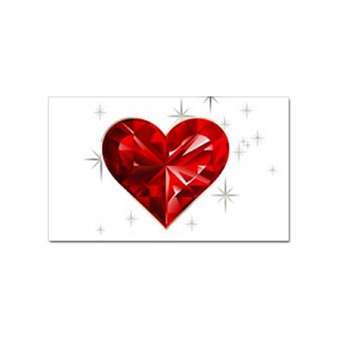 heart 2 Sticker (Rectangular) from UrbanLoad.com Front