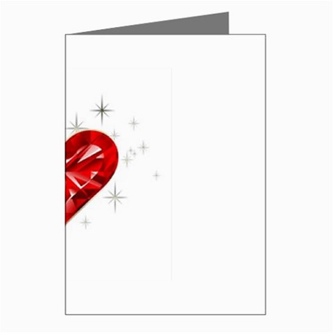 heart 2 Greeting Cards (Pkg of 8) from UrbanLoad.com Left