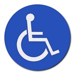 handicap Round Mousepad