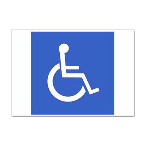 handicap Sticker A4 (100 pack) from UrbanLoad.com Front