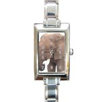 elephant Rectangular Italian Charm Watch