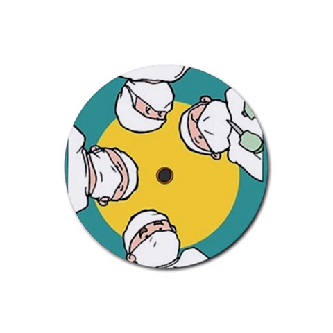 doctors Rubber Round Coaster (4 pack) from UrbanLoad.com Front