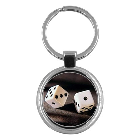 dice Key Chain (Round) from UrbanLoad.com Front