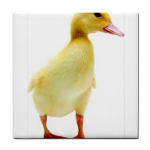 chick duck duckling Tile Coaster from UrbanLoad.com Front