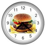cheeseburger Wall Clock (Silver)