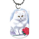 cat rose Dog Tag (One Side)