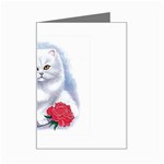 cat rose Mini Greeting Card