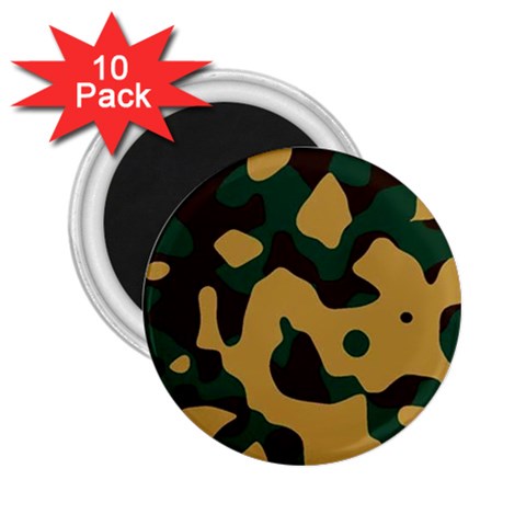 camo 2.25  Magnet (10 pack) from UrbanLoad.com Front
