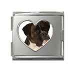 boxer 2 Mega Link Heart Italian Charm (18mm)