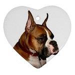 boxer Ornament (Heart)