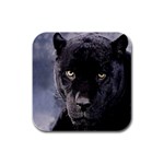 black panther Rubber Square Coaster (4 pack)