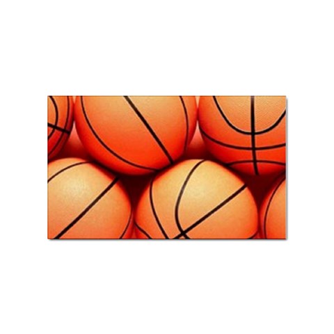 basketballs Sticker Rectangular (100 pack) from UrbanLoad.com Front