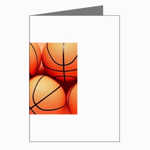 basketballs Greeting Cards (Pkg of 8) from UrbanLoad.com Left