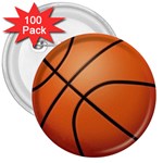 basketball 3  Button (100 pack)