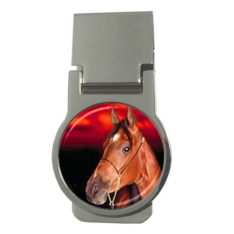 arabian horse Money Clip (Round) from UrbanLoad.com Front