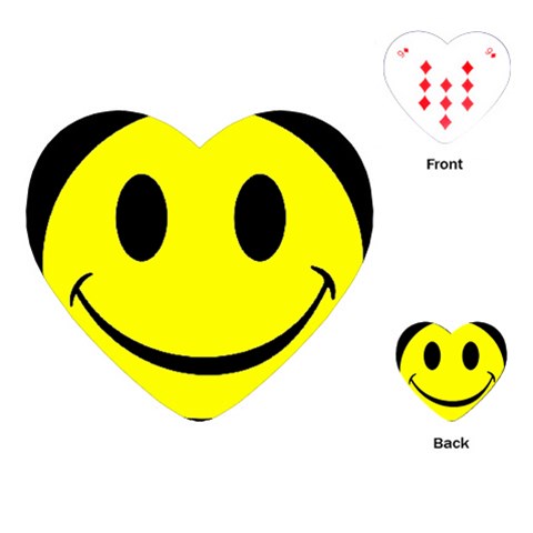 smiley Playing Cards (Heart) from UrbanLoad.com Front