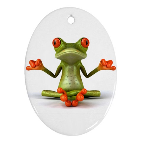 Crazy Frog Ornament (Oval) from UrbanLoad.com Front