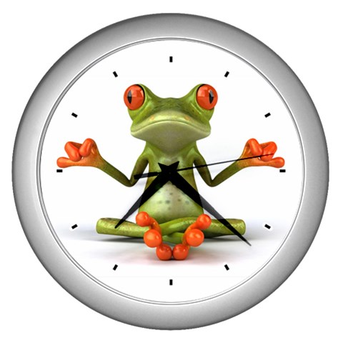 Crazy Frog Wall Clock (Silver) from UrbanLoad.com Front