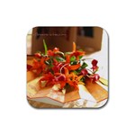 flowers Rubber Coaster (Square)