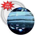 Aquamarine 3  Button (100 pack)